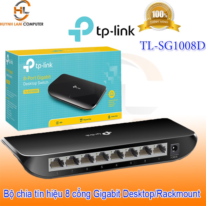 Bộ chia mạng 8 cổng Gigabit TPLink SG1008D FPT phân phối