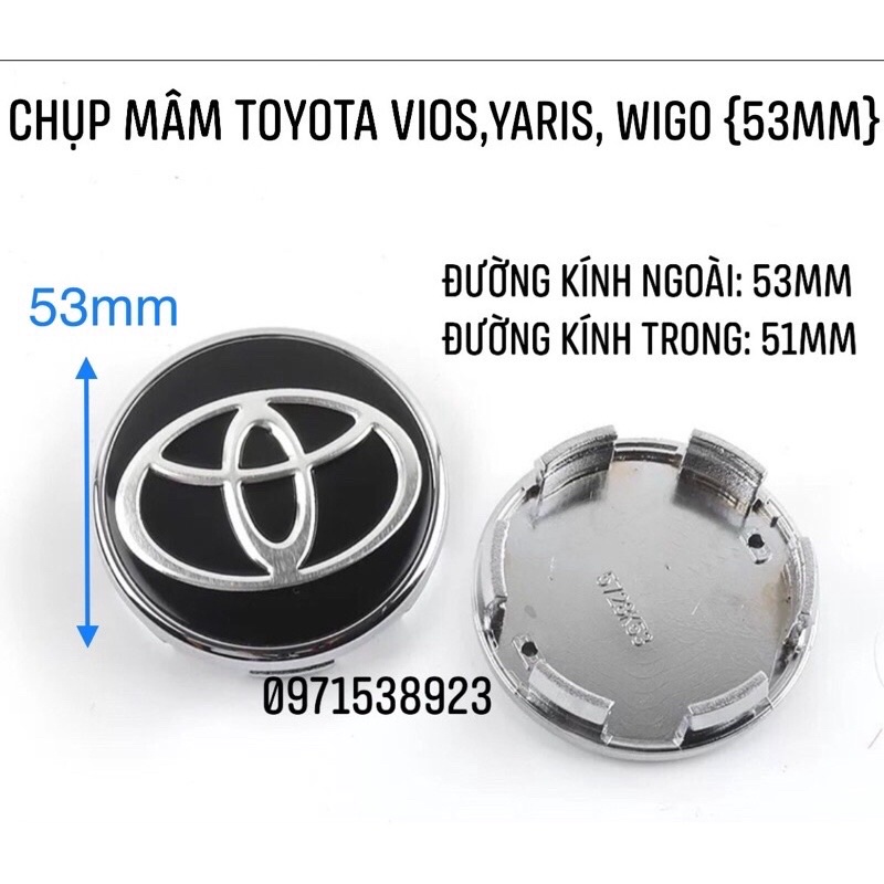 CHỤP MÂM TOYOTA 53mm