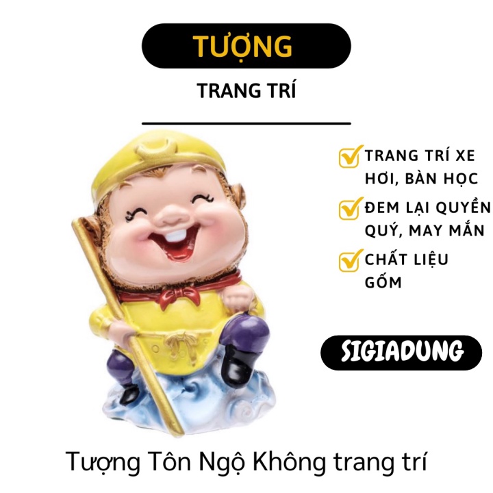 [SGD] Tượng Phong Thủy - Tượng Tôn Ngộ Không Trang Trí Xe Hơi, Bàn Làm Việc 9104