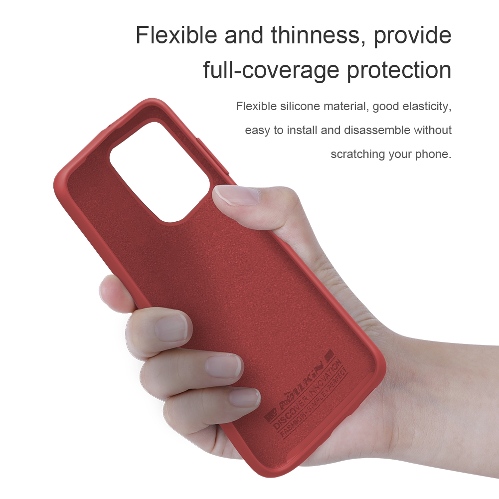 Ốp điện thoại NILLKIN bằng silicone mềm màu trơn cho Samsung Galaxy S20 Ultra 5G
