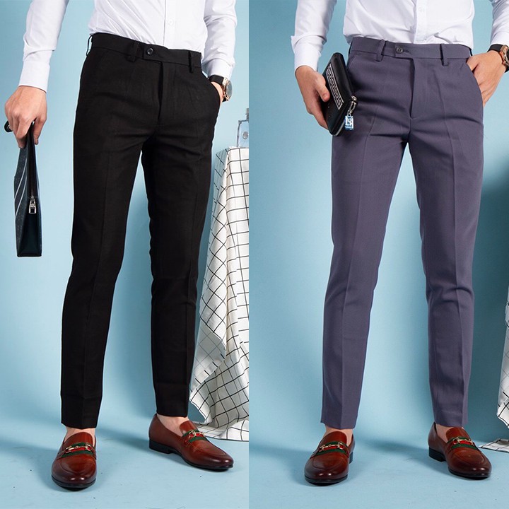 [ Quần sịn ] Combo 2 quần tây nam vải sịn màu tự chọn | BigBuy360 - bigbuy360.vn