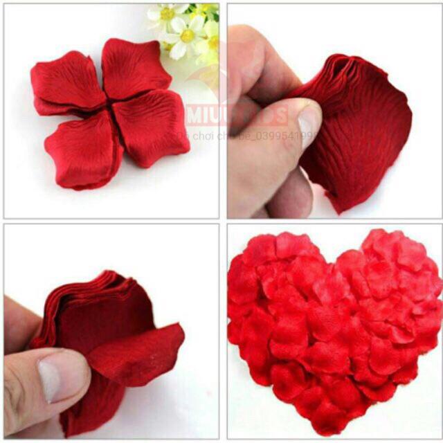 100 Cánh Hồng Lụa Trang Trí Tiệc Cưới Sự Kiện