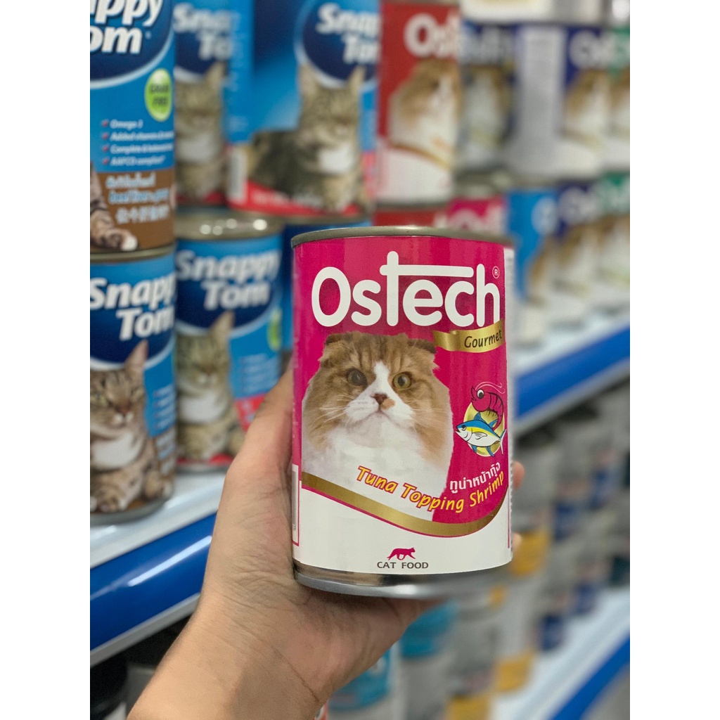 [Rẻ vô địch] [Siêu Sale] Pate Lon Cho Mèo OSTECH Cấp Nước Chống Sạn Thận 400gr