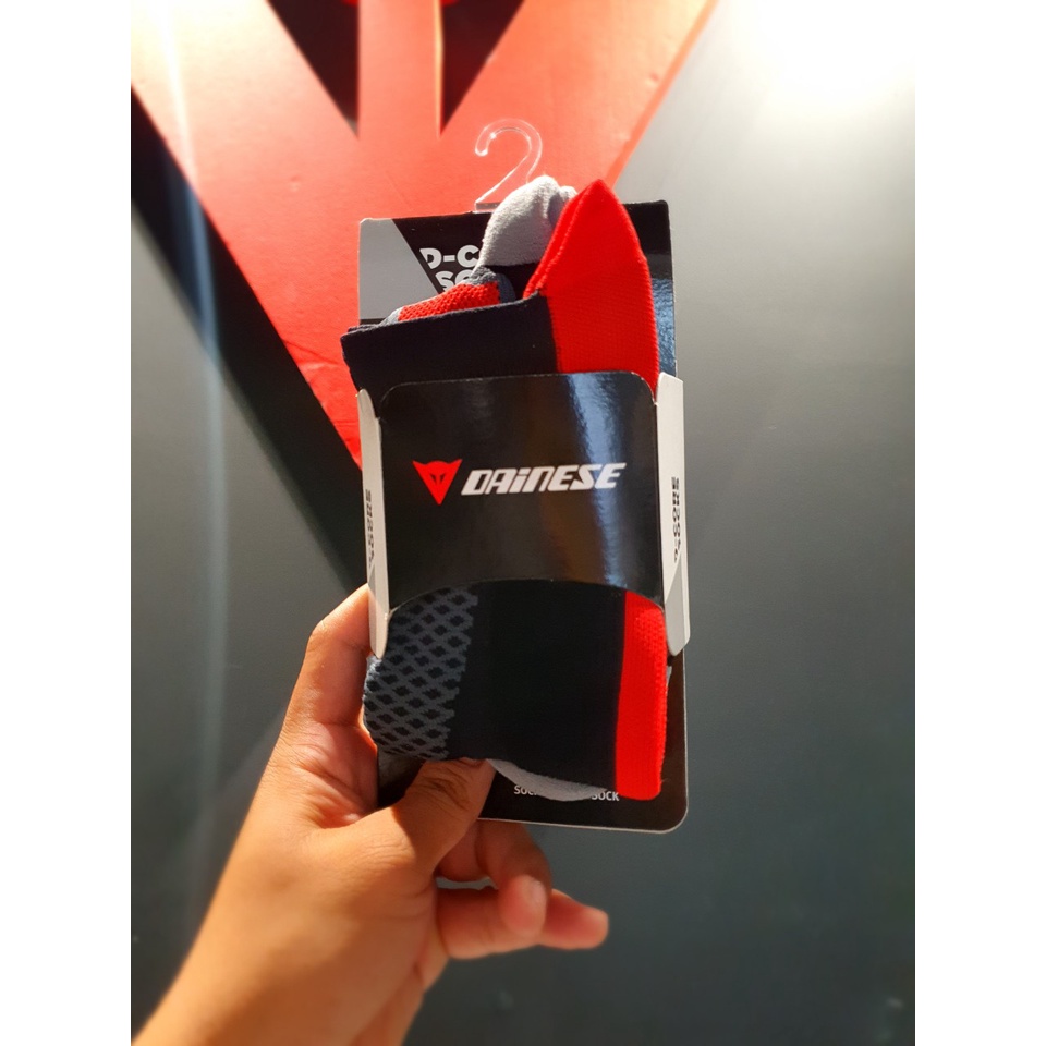 Tất D-CORE HIGH SOCK- BLACK/RED chính hãng Dainese