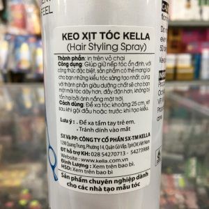 Keo Xịt Giữ Nếp Tóc Kella 420ml Hàng Chính Hãng