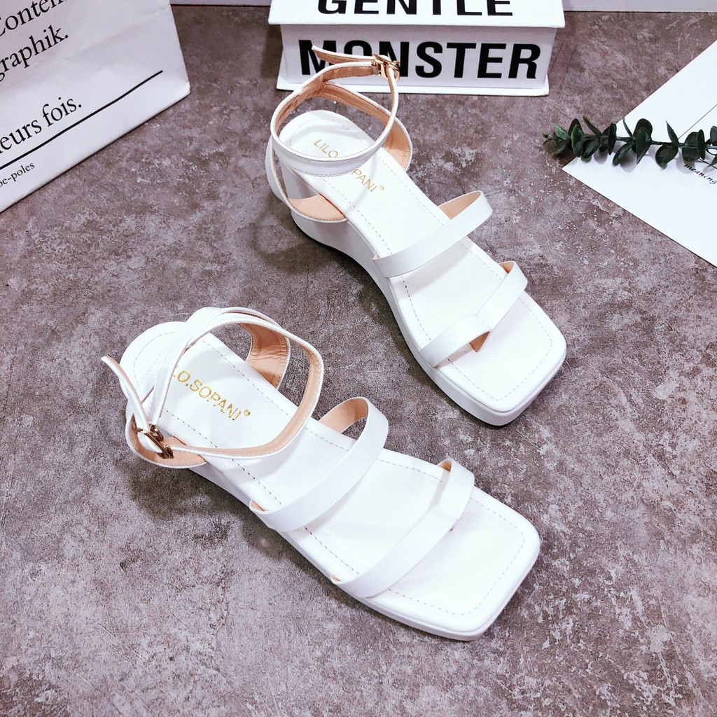 SANDAL XỎ NGÓN ĐẾ XUỒNG CAO 7F CAO CẤP SIÊU HÓT