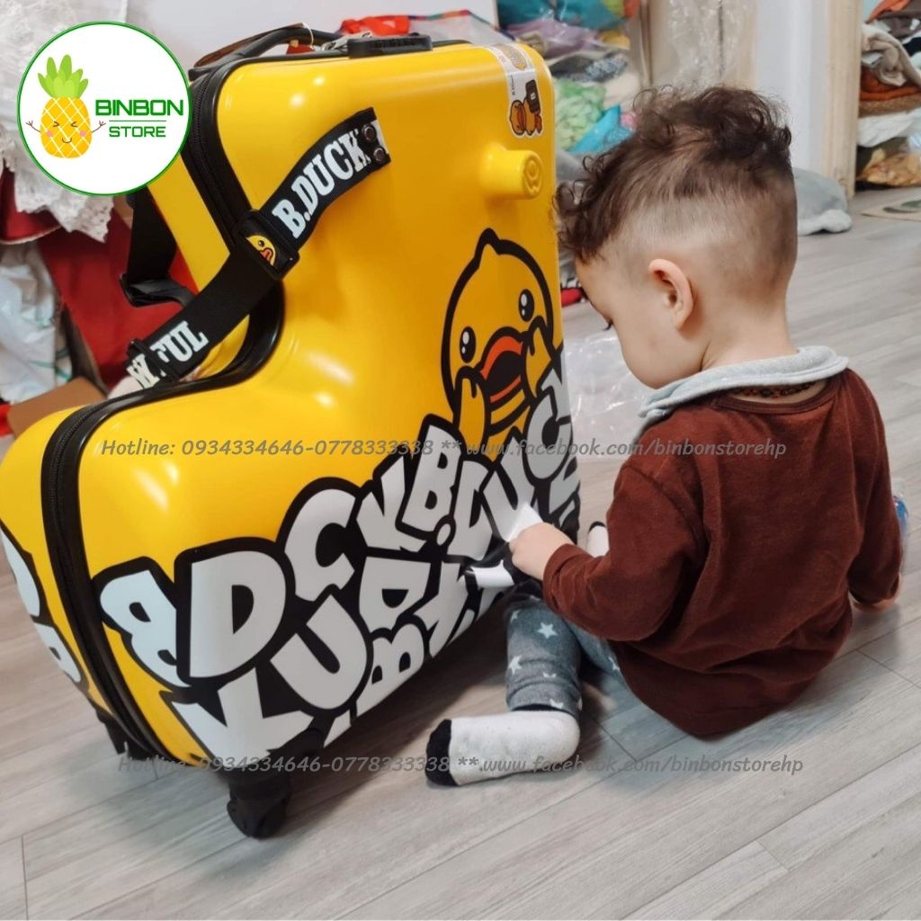 VALI VỊT BDUCK, Valy ngồi cho bé xe đẩy cho bé