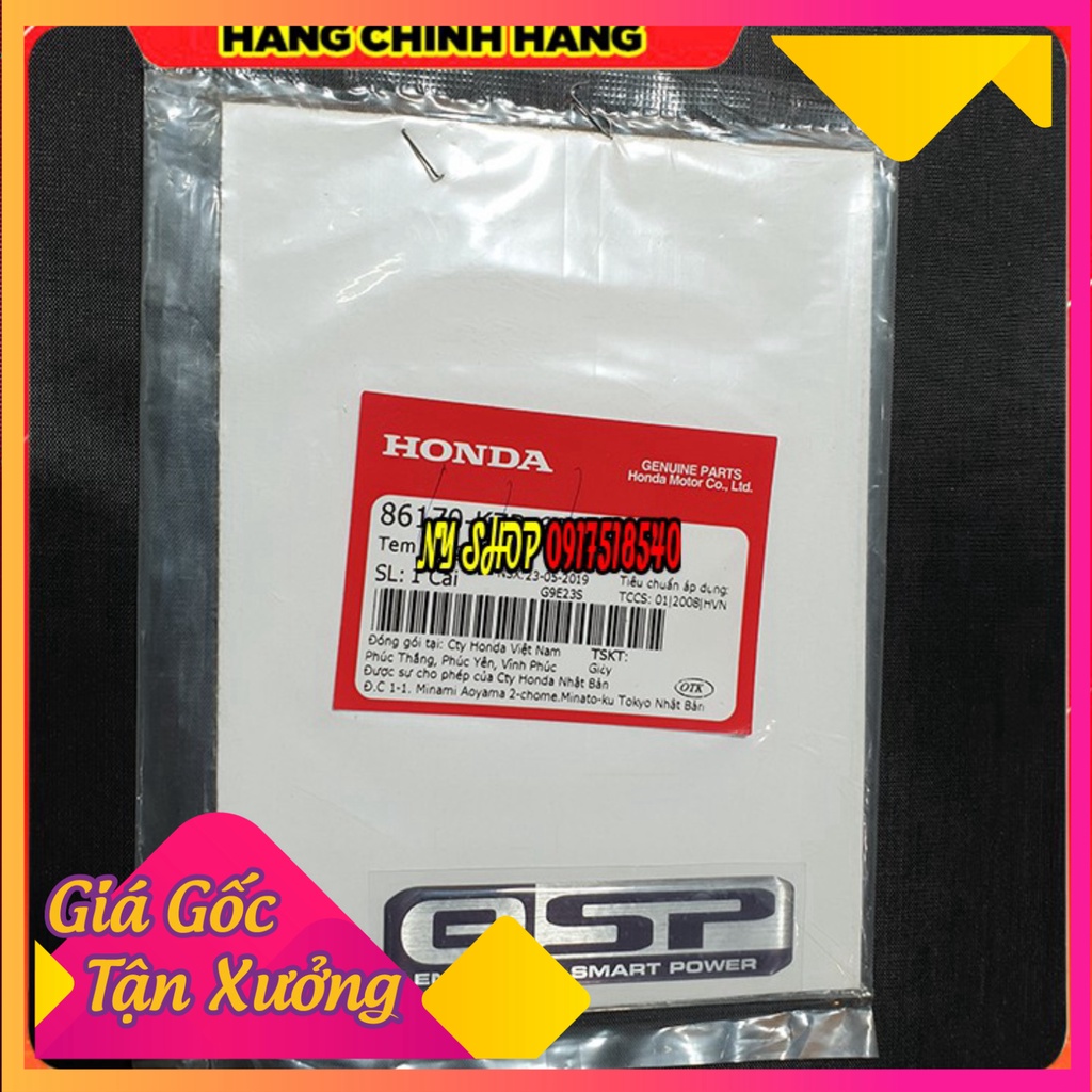 ★ Decal tem nổi FI và ESP , HONDA chữ đỏ chính hãng ★  (Ảnh Sp thật)
