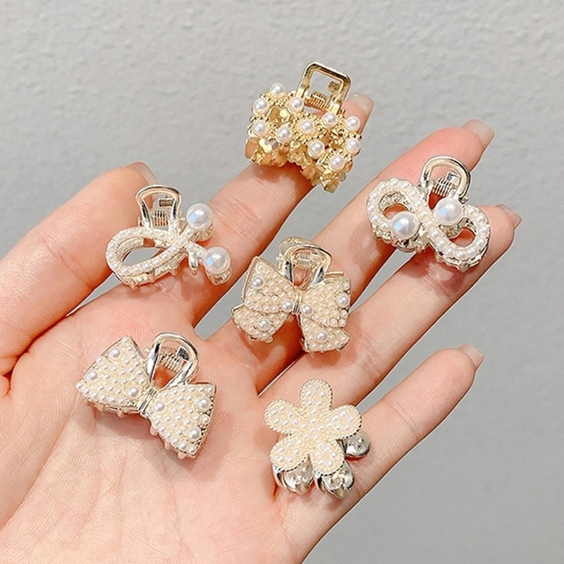 Kẹp Tóc Kim Loại Đính Đá Thời Trang Hàn Quốc Cho Nữ