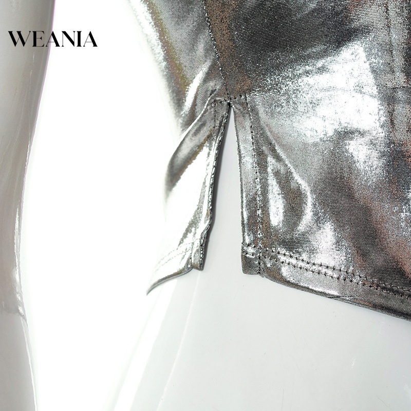 Áo Tank Top Hai Dây Đính Kim Tuyến Lấp Lánh Quyến Rũ Cho Nữ