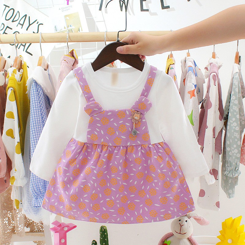 Váy thu đông bé gái size 7-15kg VT21
