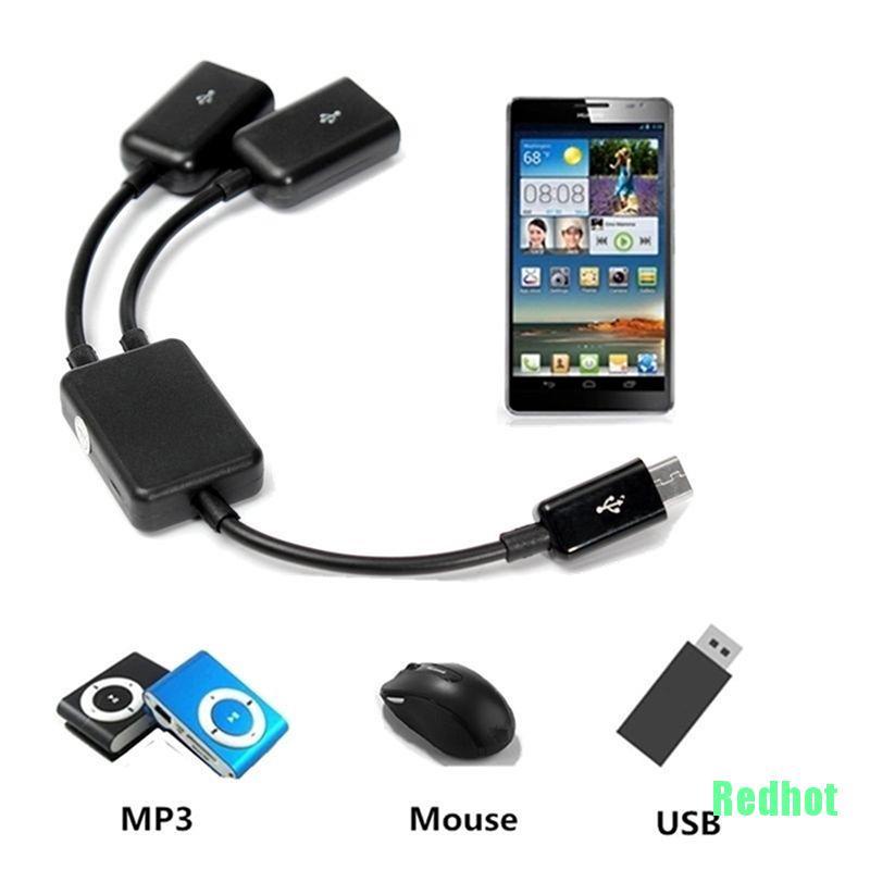 Cáp chuyển đổi Hub Micro Usb Otg cho máy tính bảng/ điện thoại thông minh