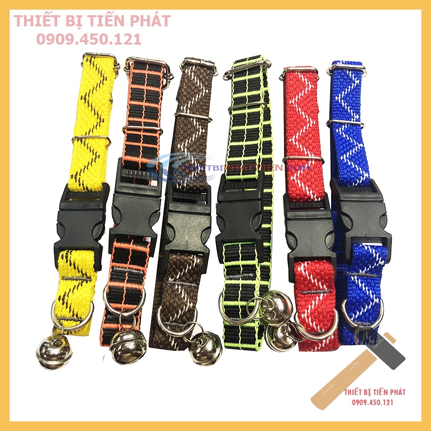 Vòng Cổ Cho Chó Mèo Tích Hợp Chuông Cho Chó Nhỏ Loại Dày