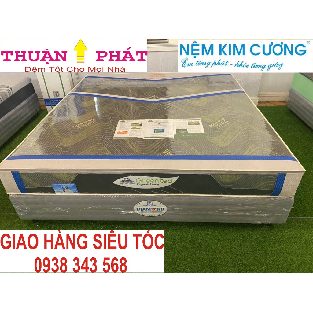 Đệm Foam Kim Cương - GREEN TEA 5 ZONE - Tinh hoa công nghệ Nhật