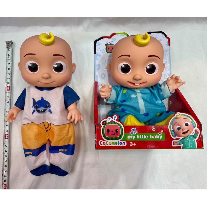 Búp bê nhồi bông mềm mại có nhạc dễ thương cho bé