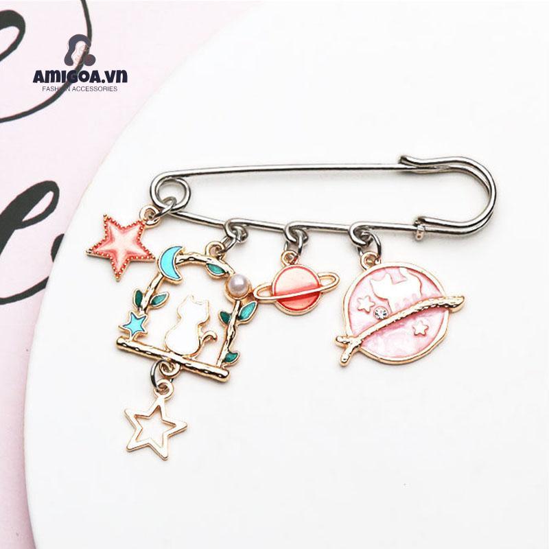 ✨✨ Phụ kiện cài cổ áo kiểu dáng đáng yêu xinh xắn cho nữ
