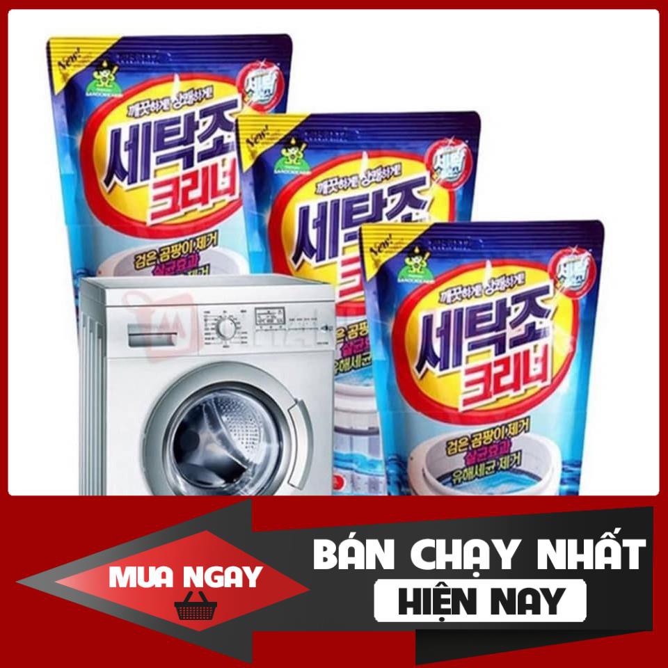 Bột Tẩy Lồng Máy Giặt Làm Trắng Khử Khuẩn Hàn Quốc 450Gr - chất vệ sinh loại bỏ cặn bẩn máy giặt