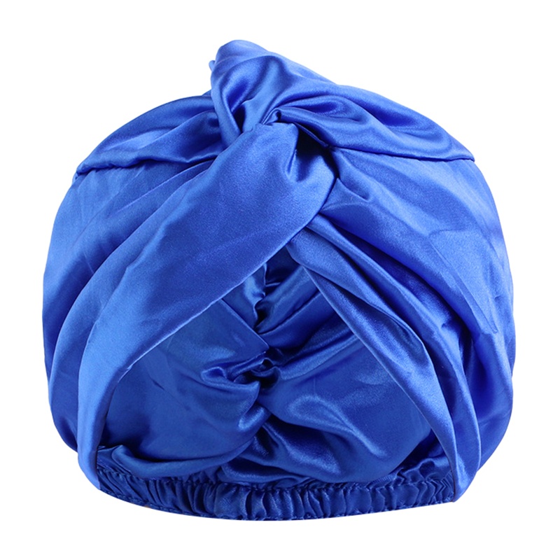 Youyo Mũ Ngủ Lụa Satin Thắt Nút Đôi Dùng Khi Ngủ Ban Đêm Cho Nữ