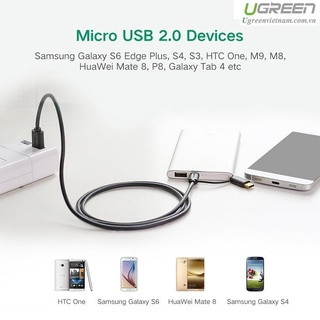 Cáp USB 2.0 to Micro USB và Type-C chính hãng Ugreen