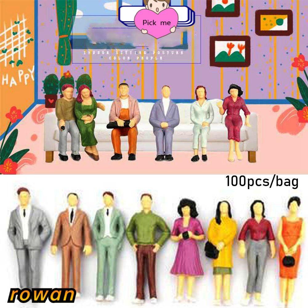 100 Mô hình búp bê người gỗ trang trí nhà búp bê tỉ lệ 1: 100/ 1: 150/ 1: 75/ 1: 50