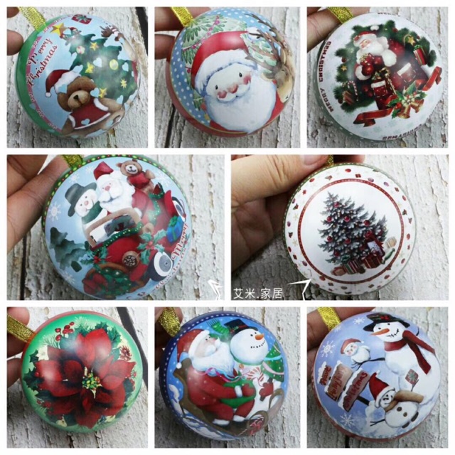 Quả cầu đựng quà Noel