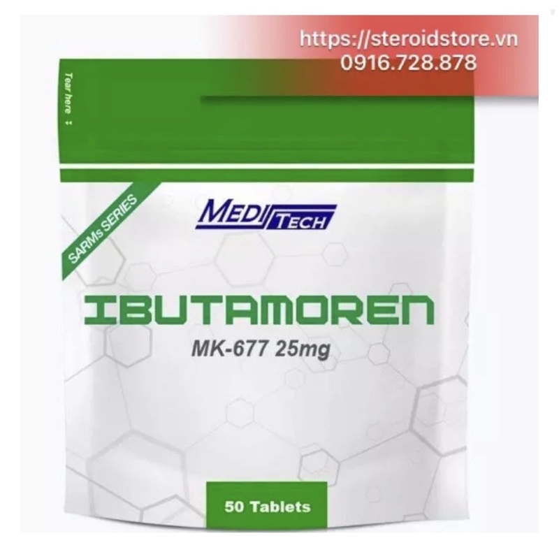 Ibutamoren MK 677 (SARMs) Túi 50 Viên