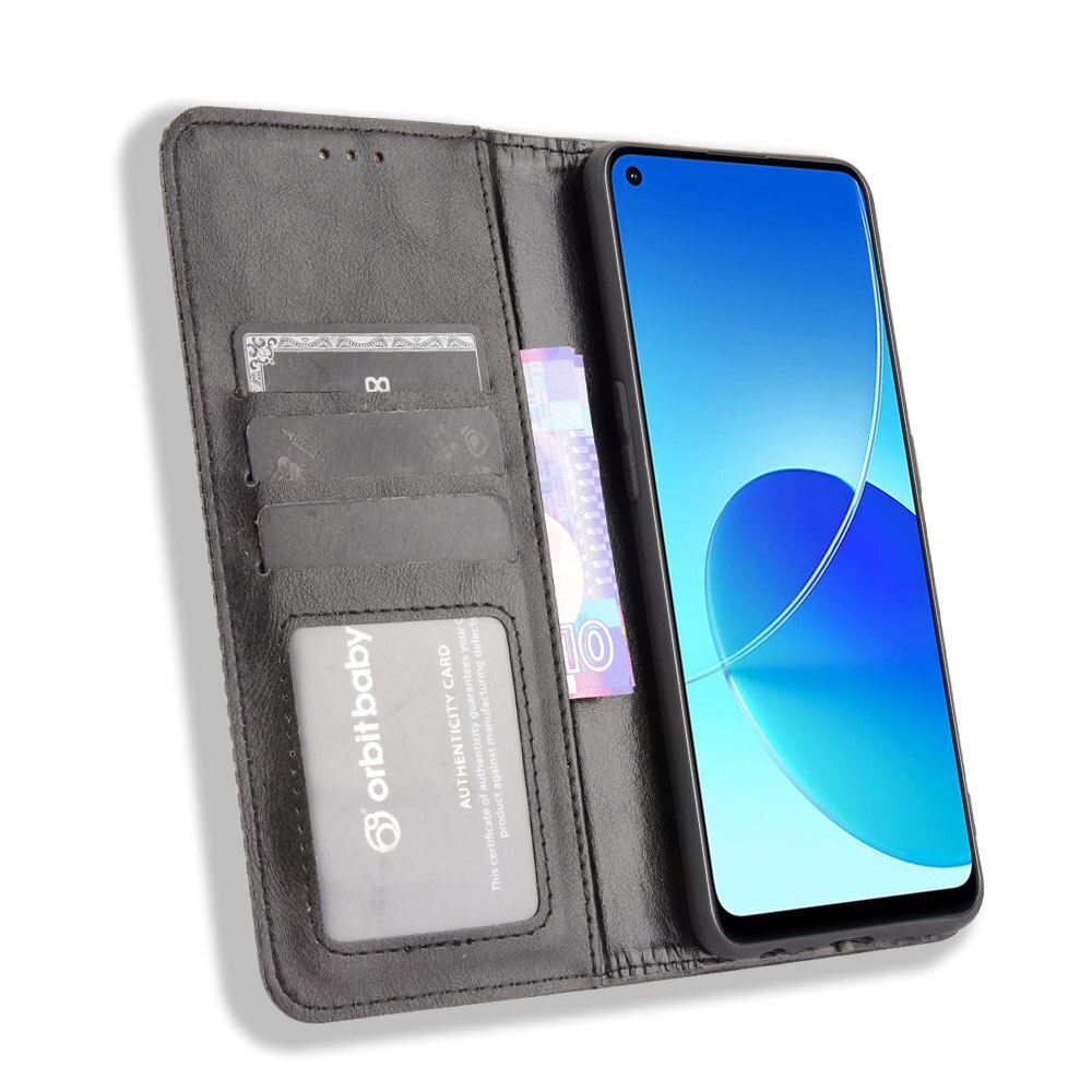 Bao Da Điện Thoại Dạng Ví Nắp Lật Cao Cấp Cho Oppo Reno6 Z 5g Reno 6 Z 5g Reno6Z Cph2237 Ốp