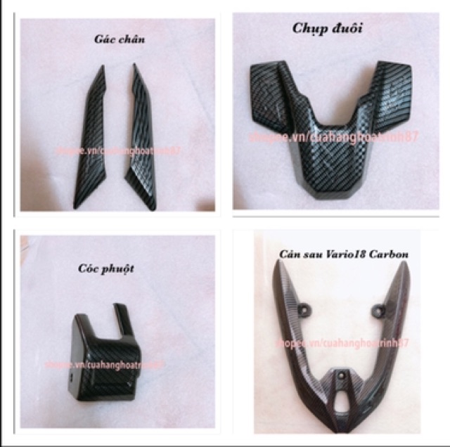 Full Bộ Ốp Carbon Vario 125 - 150 ( 2018-2020 )