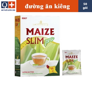 (Hộp 50 gói) MAIZE SLIM PRO - đường bắp ăn kiêng, hạ mỡ máu, giảm táo bón