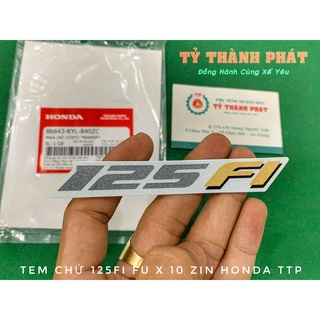 Tem số 125 fi fu x fi 10 trắng