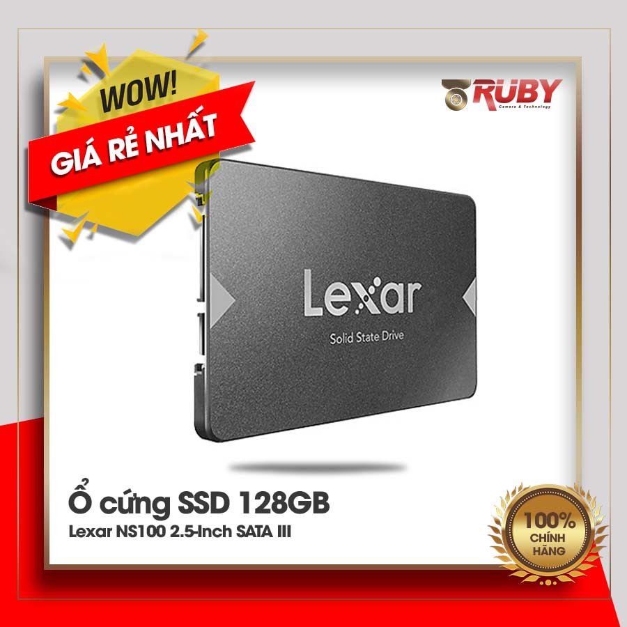 [Mã ELCLJUN giảm 7% đơn 500K] Ổ cứng SSD 128GB Lexar NS100 2.5-Inch SATA III - Bảo hành 3 năm | WebRaoVat - webraovat.net.vn