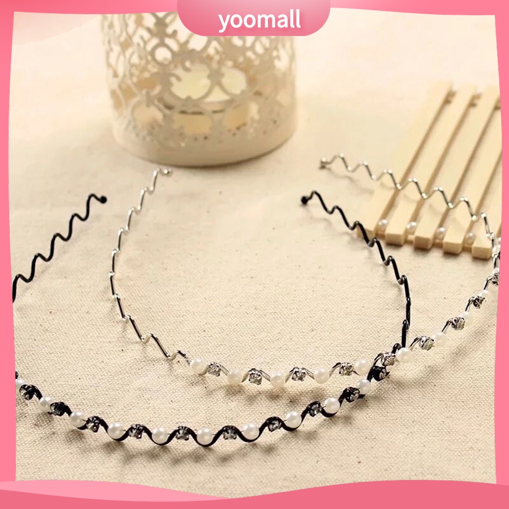 Cài tóc đính đá và ngọc trai giả phong cách Hàn Quốc thanh lịch dành cho nữ