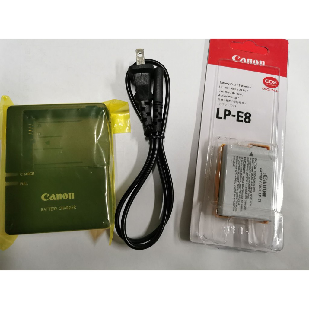 Bộ Sạc Pin Lc-E8C Lc-E8E Cho Canon Lp-E8 Battery Eos 550d 600d 700d T2I T3I Ds126431 12627163 127163 Is71