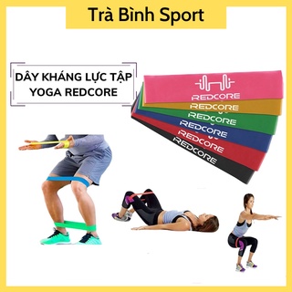 [Set 6 dây] Dây kháng lực tập yoga redcore dây hỗ trợ tập gym yoga thể dục
