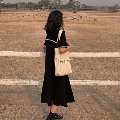 Xiaozhainv Đầm Maxi Hàn Quốc Dáng Rộng Size M-4Xl | BigBuy360 - bigbuy360.vn