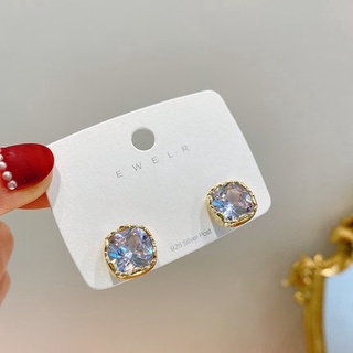 High Quality Korean Style Square Zircon Earrings
