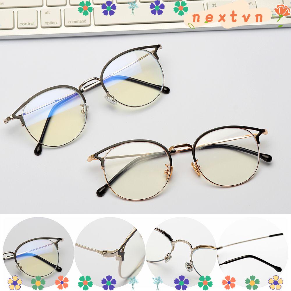 Kính Mát Gọng Tròn Chống Ánh Sáng Xanh Cho Nam Và Nữ