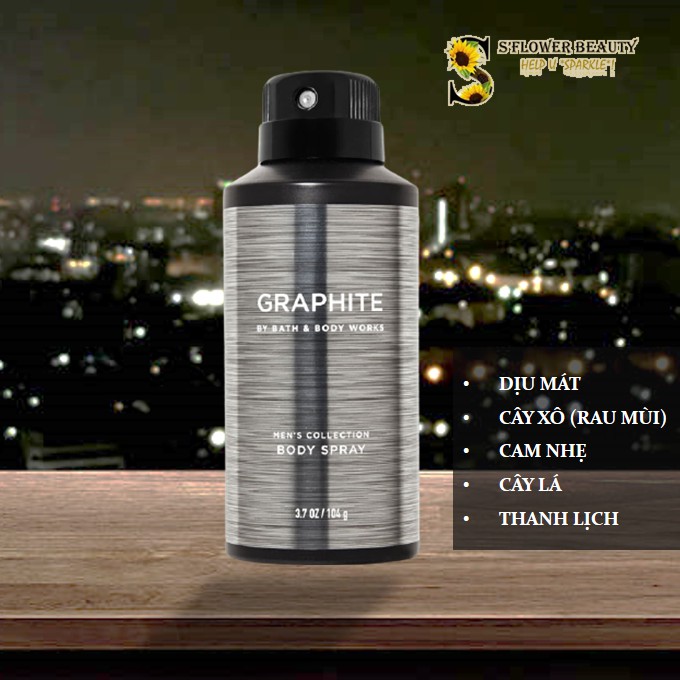 [Auth - BST For Men] Xịt Thơm Toàn Thân Cho Nam Bath &amp; Body Works Body Spray