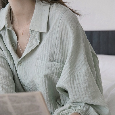 Áo Sơ Mi Vải Lanh cotton Dáng Rộng Chống Nắng Phong Cách Pháp Thời Trang Xuân Hè Cho Nữ