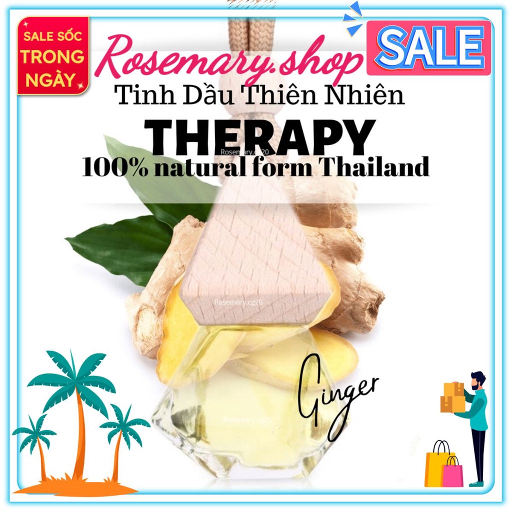 [ROSE_MARY] Tinh Dầu Treo Phòng Hương Gừng Therapy