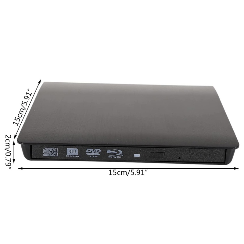Vỏ Ổ Đĩa Dvd Cd / Dvd-Rw Usb 3.0 Di Động Cho Laptop / Máy Tính / Laptop / Windows
