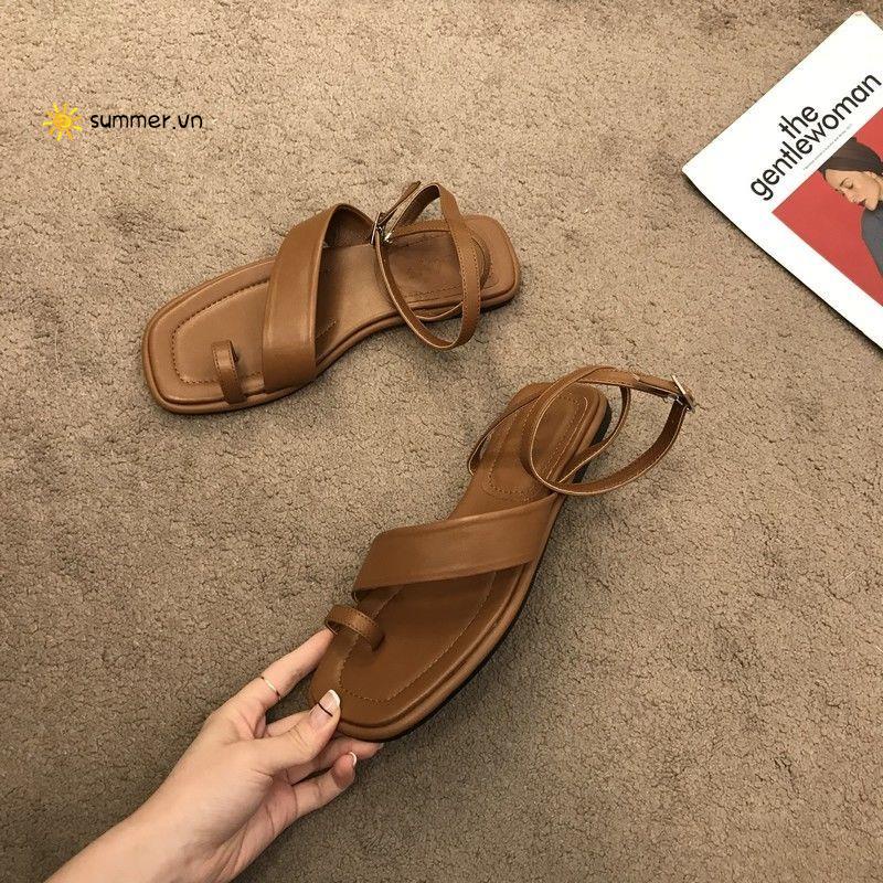Giày Sandal Đế Mềm Quai Chéo Phong Cách Hàn Quốc Dành Cho Nữ
