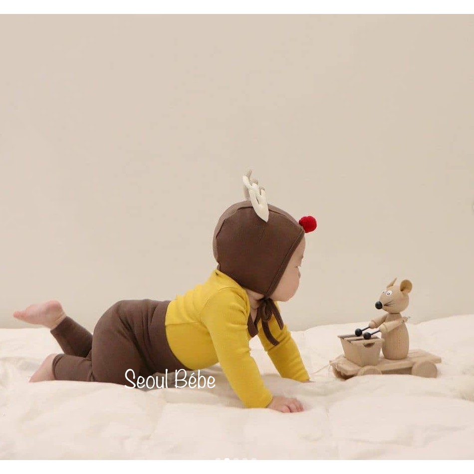 Mũ tuần lộc bông Peekaboo