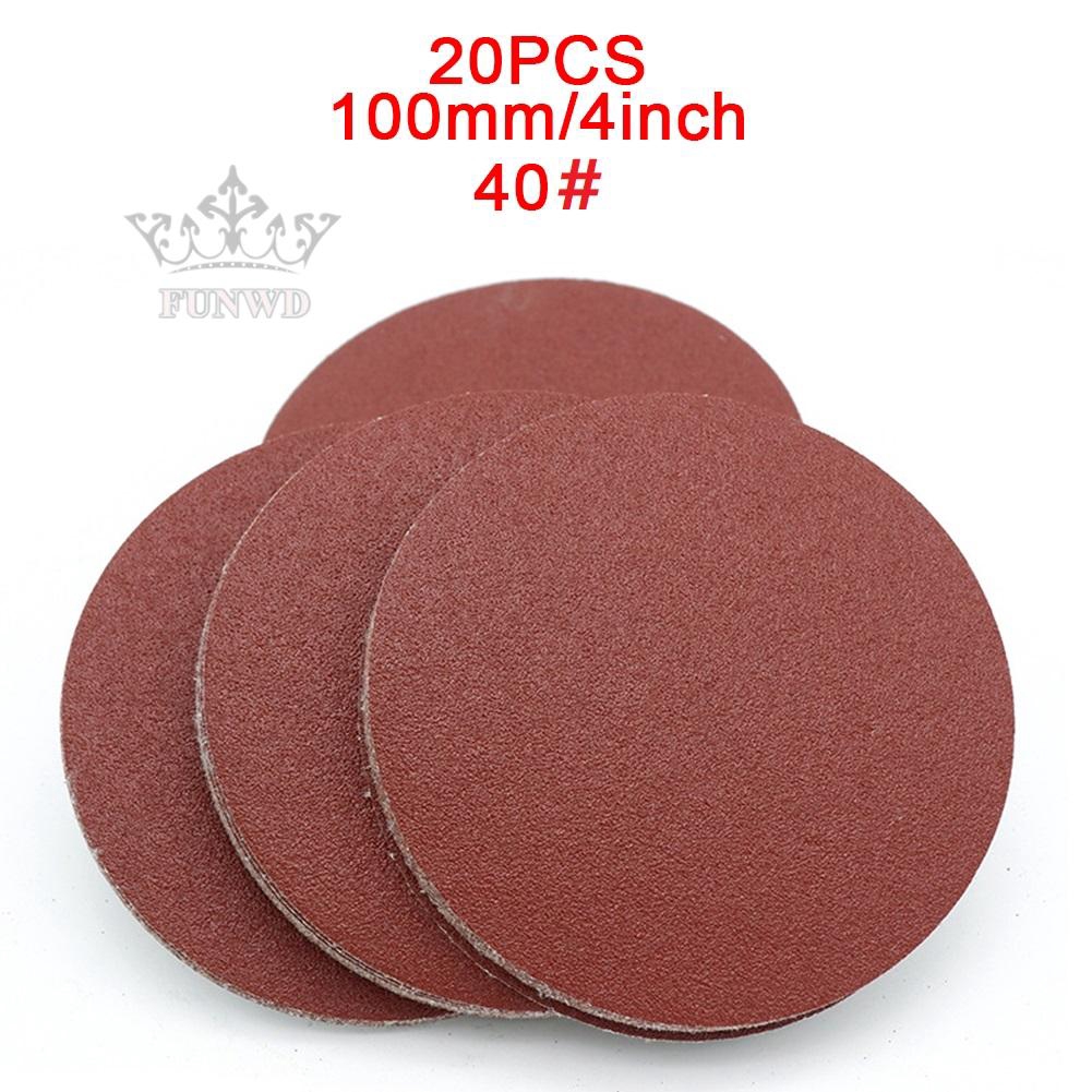 Giấy Nhám Tròn 4inch / 100mm 40-2000grit Đánh Bóng Xe Hơi Chất Lượng Cao