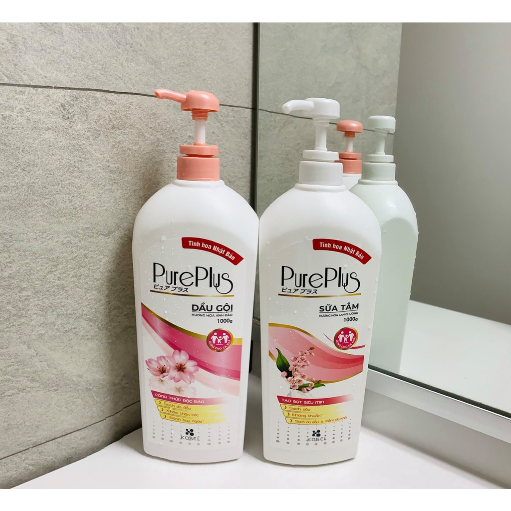 Sữa Tắm PurePlus hương Hoa Lan Chuông Chai 1000G siêu tiết kiệm