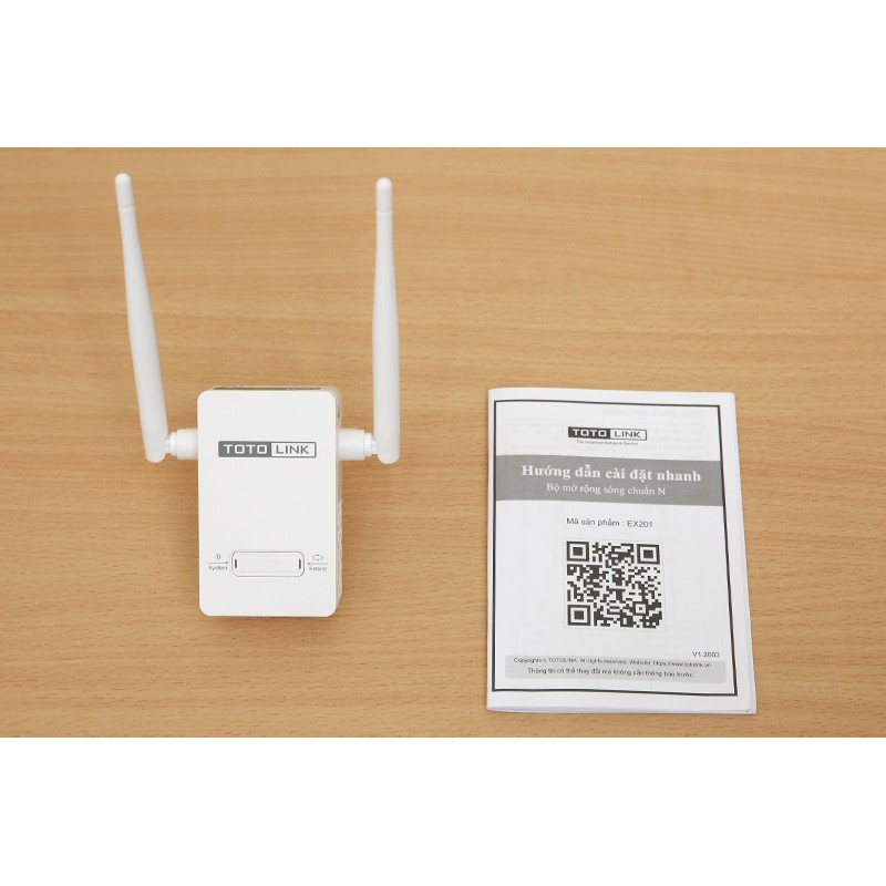 Repeater Wifi 300Mbps Totolink EX201 Trắng