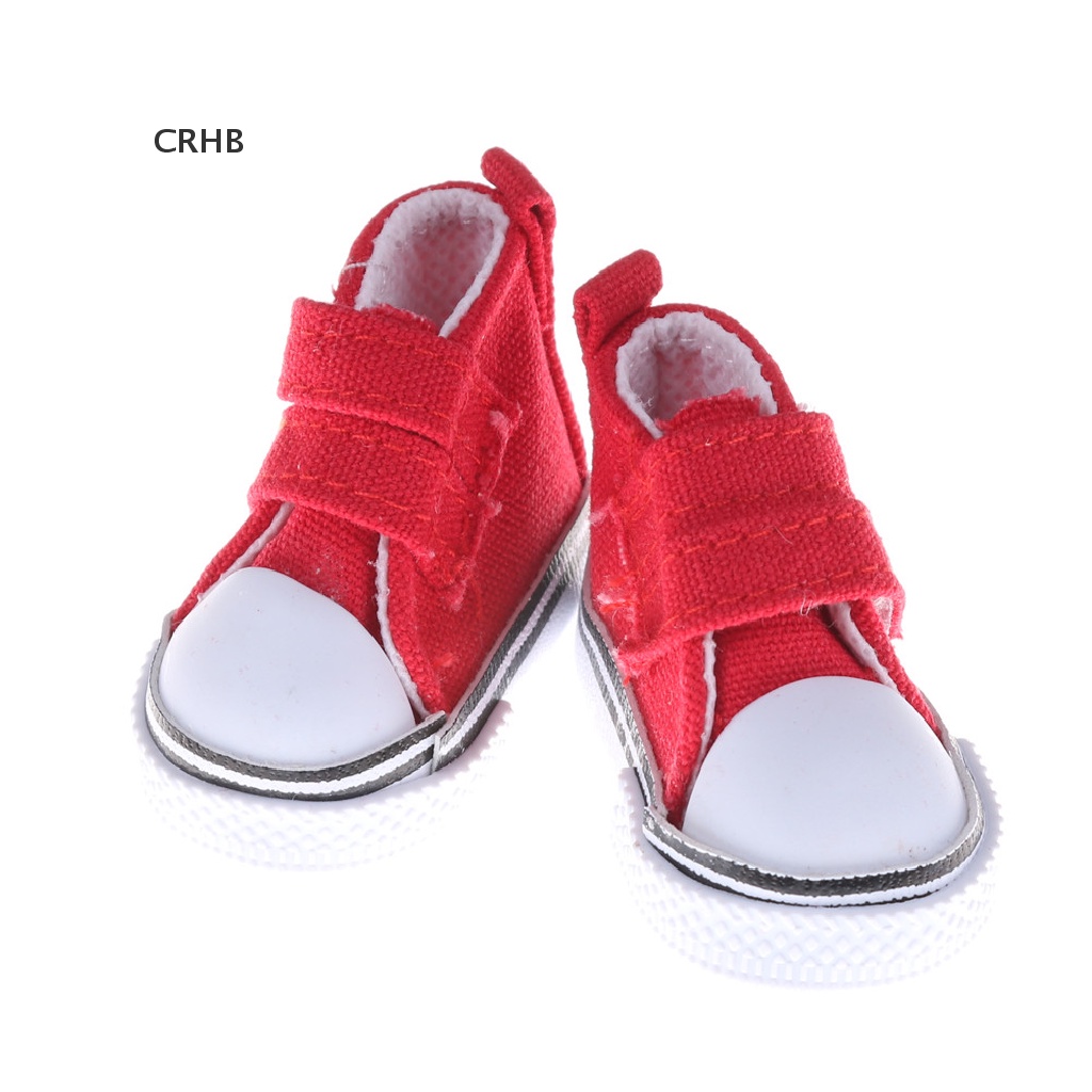 Crh Giày Thể Thao Vải Canvas 5cm Tỉ Lệ 1 / 6 Cho Búp Bê Bjd Mới