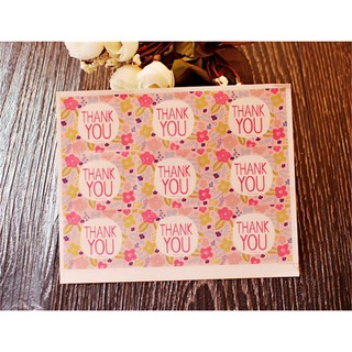 Tem nhãn dán thank you (9 tem/ tấm)