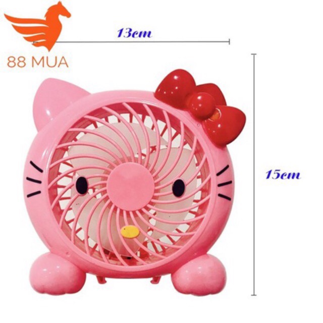 Quạt mini hình Hello Kitty (Hai chế độ gió)