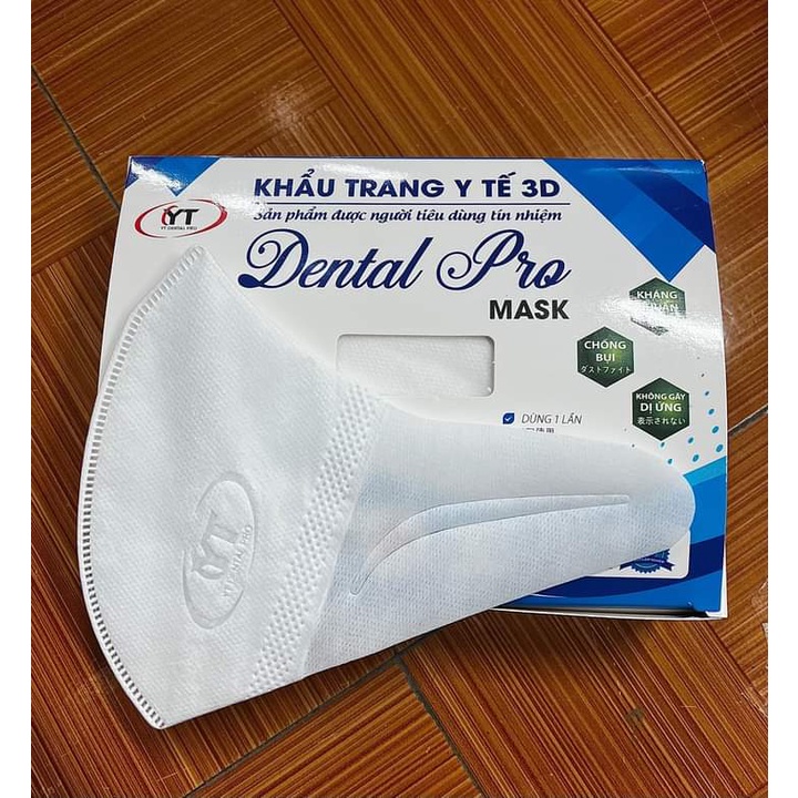 Hộp 50 chiếc khẩu trang y tế 3D Dental Pro Mask lọc khuẩn 99%